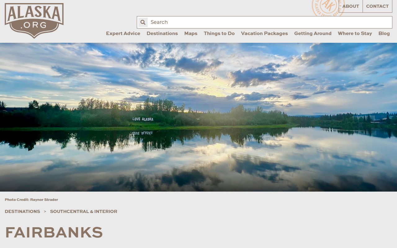 Fairbanks area community in Alaska near Farmers Loop showing the Interior Alaska region relevant to genealogy records