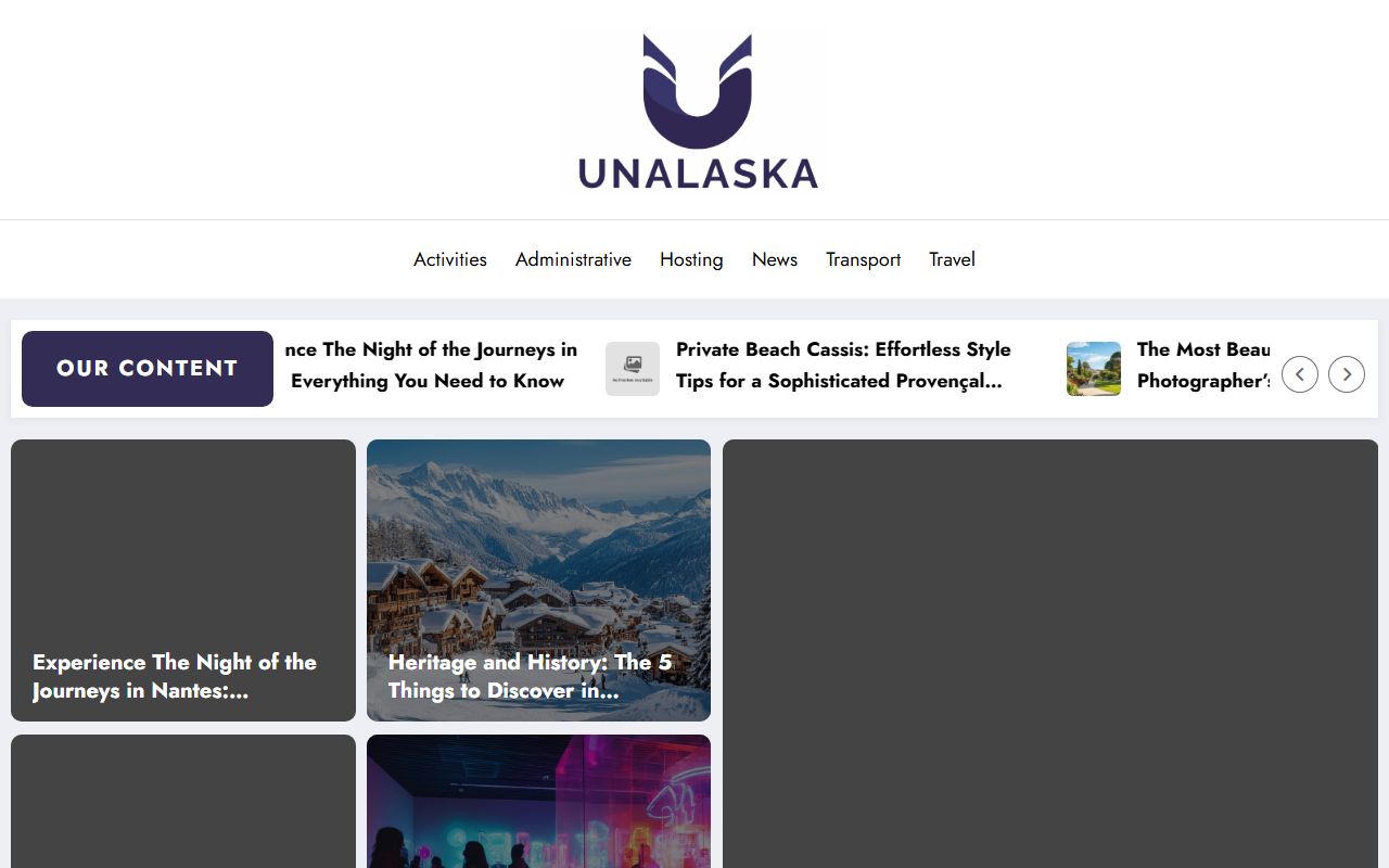 Unalaska community portal website showing resources for Unalaska and Dutch Harbor Alaska genealogy records research