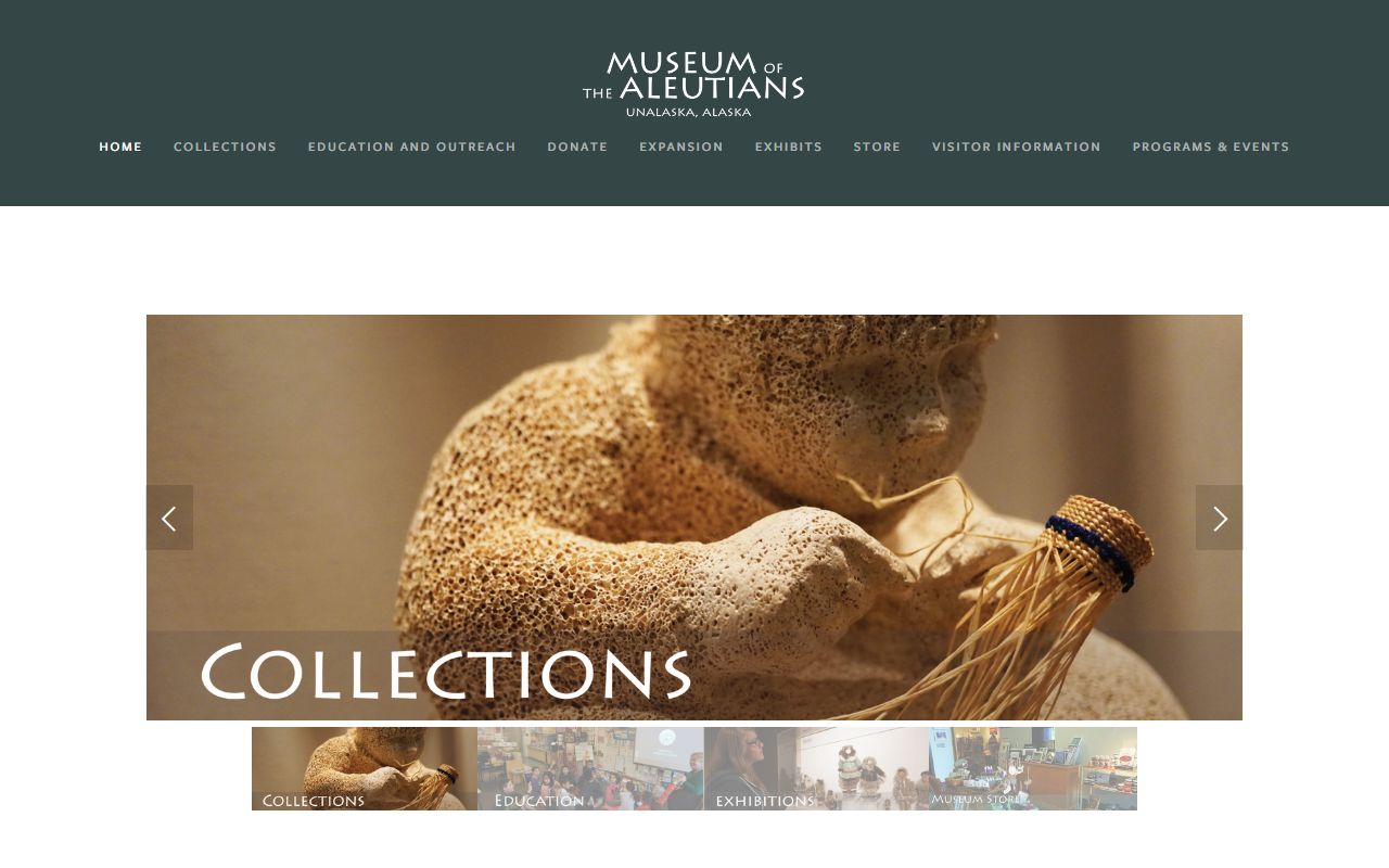 Museum of the Aleutians in Dutch Harbor, Unalaska, Alaska showing exterior of the building and surrounding landscape