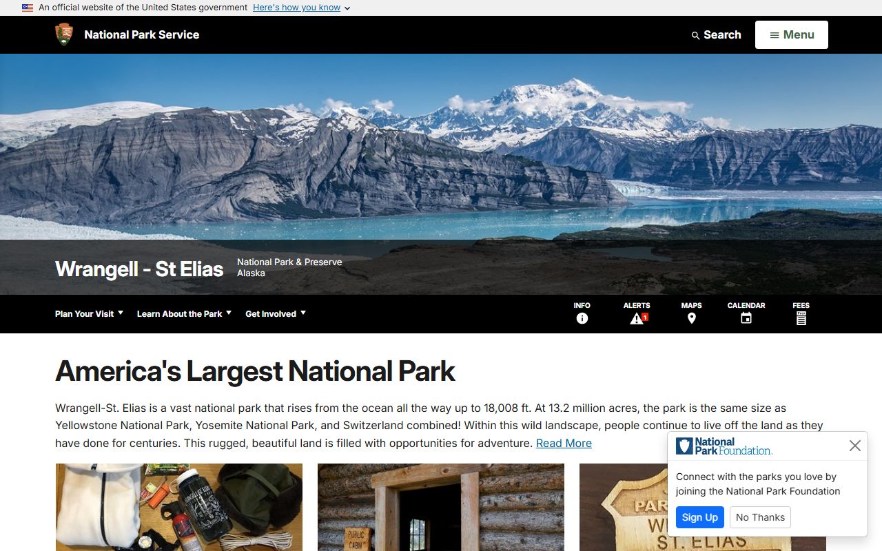 Wrangell-St. Elias National Park at Kennecott, Alaska