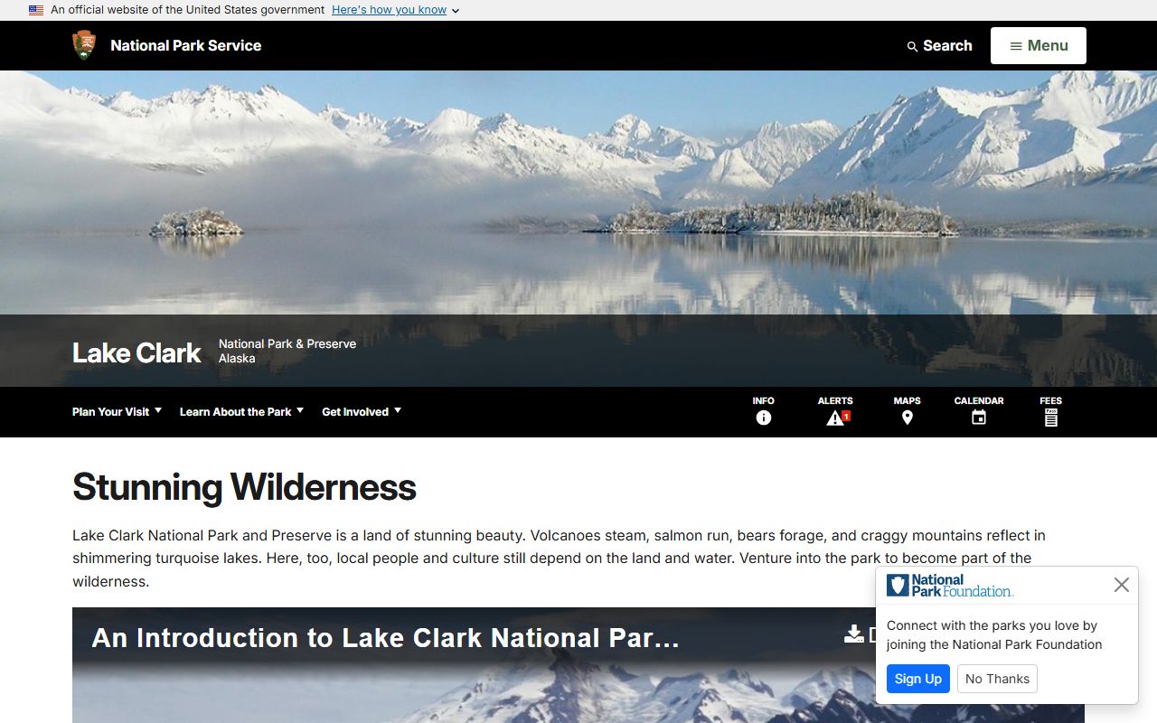 Lake Clark National Park within Lake and Peninsula Borough, southwestern Alaska