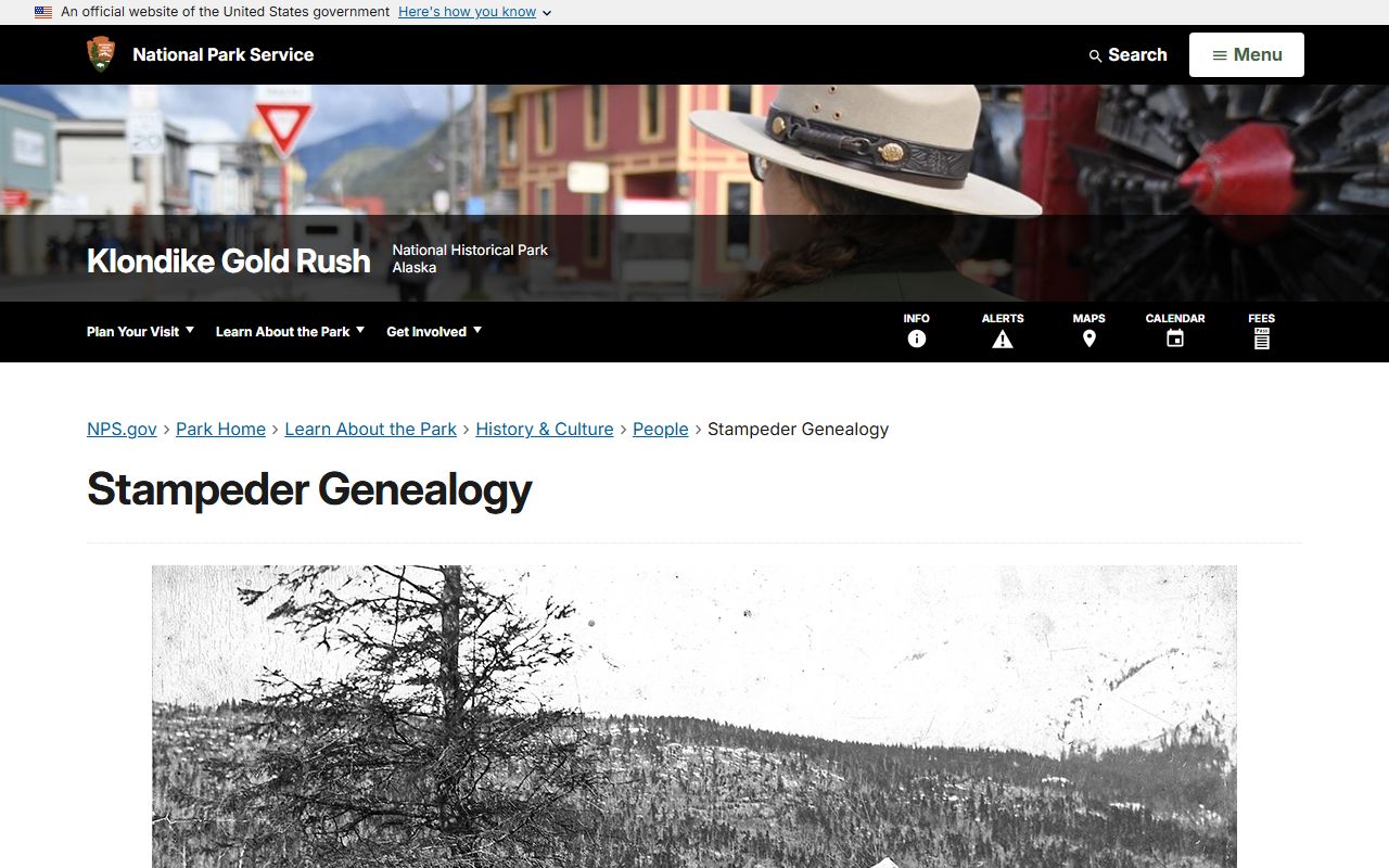 Klondike Gold Rush genealogy resources at Skagway National Historical Park
