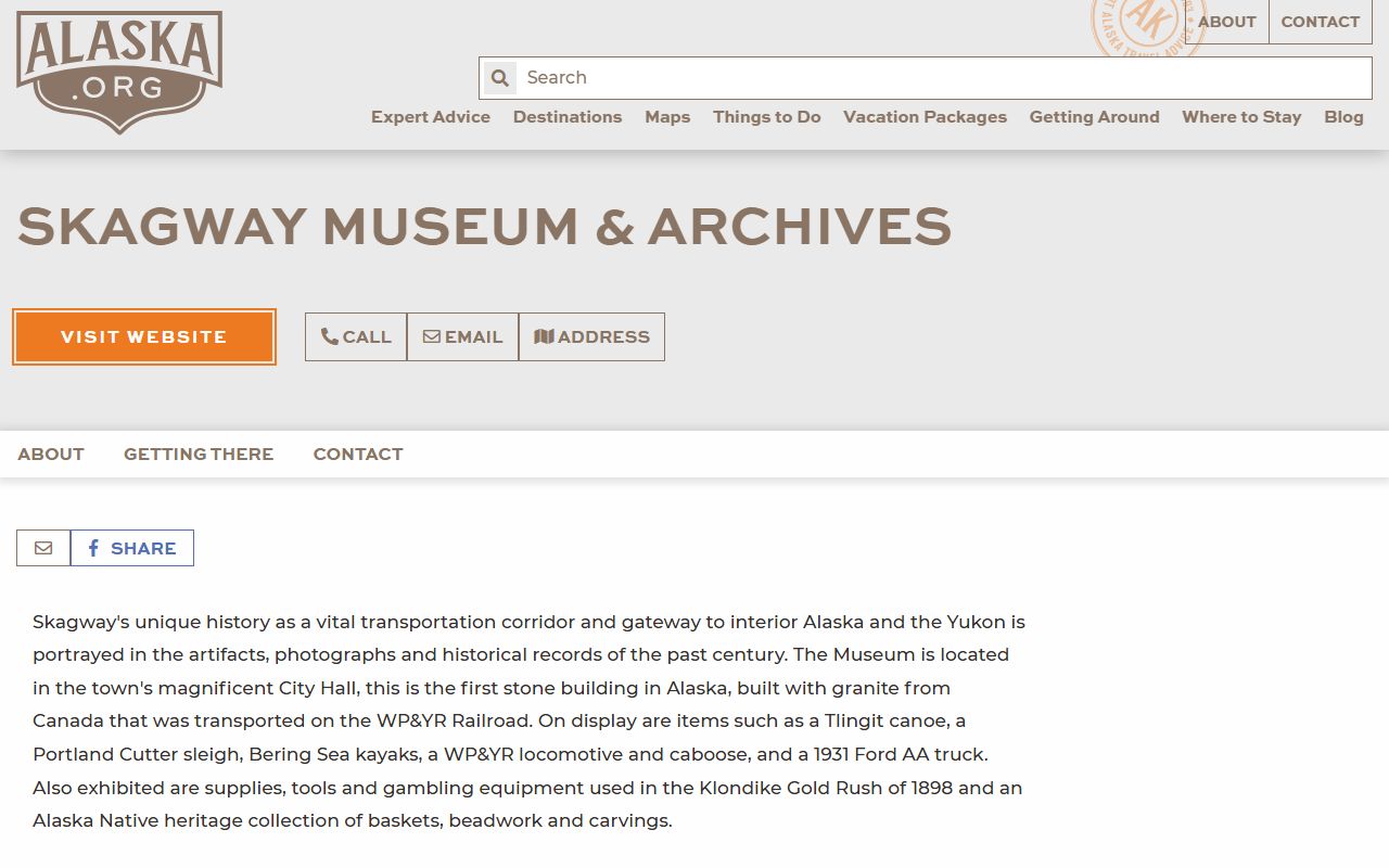 Skagway Museum and Archives - genealogy research and historical records