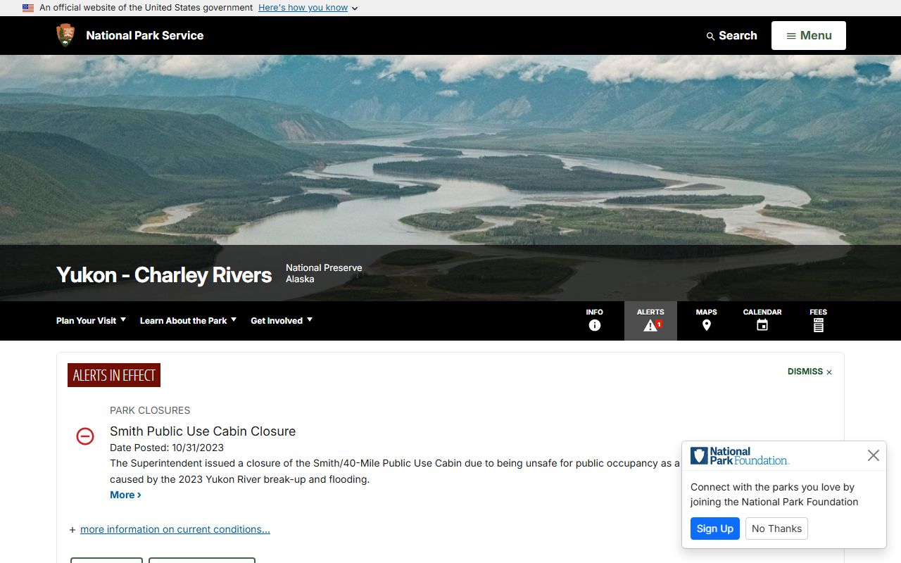 Yukon-Charley Rivers National Preserve - Southeast Fairbanks Census Area history