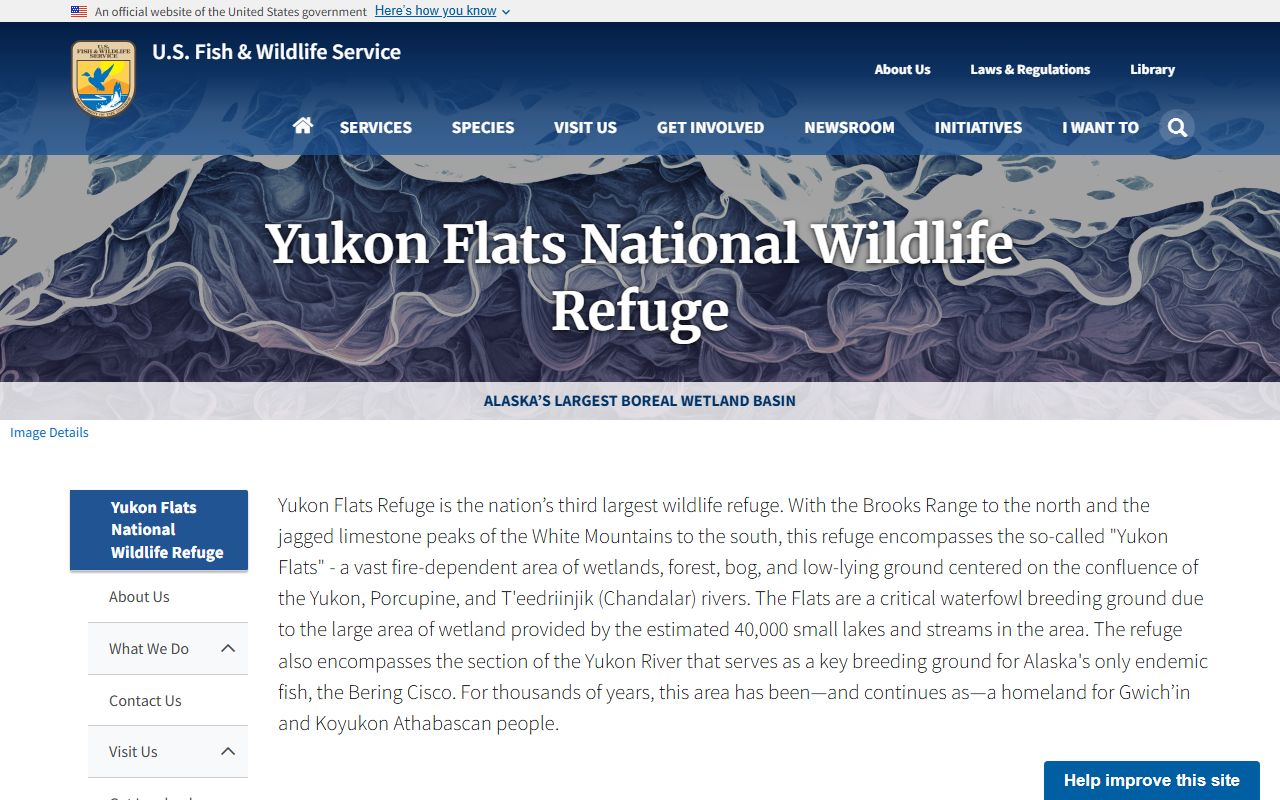 Yukon Flats National Wildlife Refuge - Yukon-Koyukuk Census Area landscape and communities